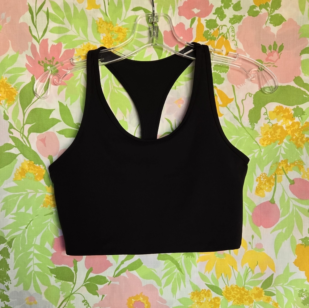 Mono B Black Racerback Sports Bra